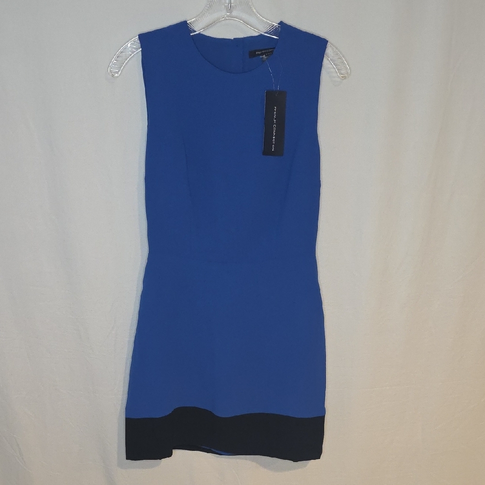 French Connection Blue and Black Mini Dress